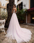 Sexy Sheer Straps Lace Wedding Dress V-Neck Elegant Backless Bridal Gowns for Women
